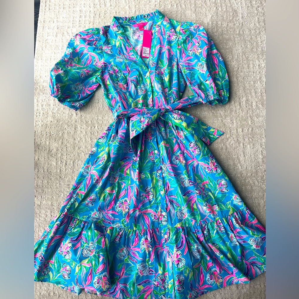 *NEW* LILLY PULITZER- Shona Tie Dress - Size 8